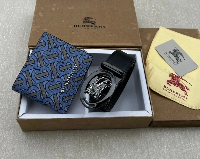 BURBERRY SET (WALLET & BELT)
