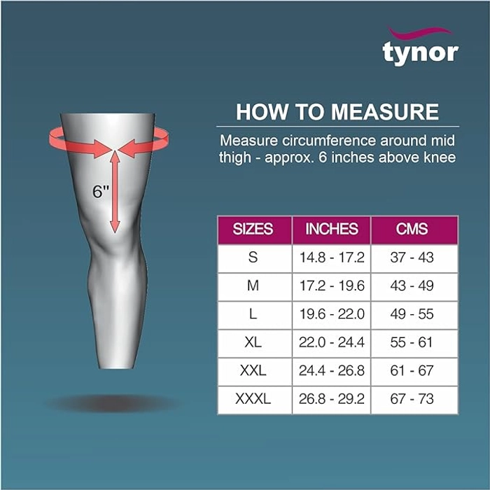 TYNOR Knee cap for Men & Women, Knee Sleeve for Pain Relief