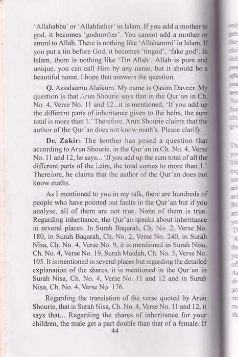 Is The Quran God Words?(Z.Naik)(IBS)