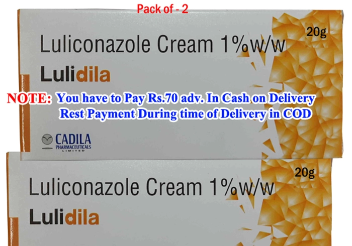 Lulibet-Luliconazole cream by Cadila-20gm-  Pack of 2