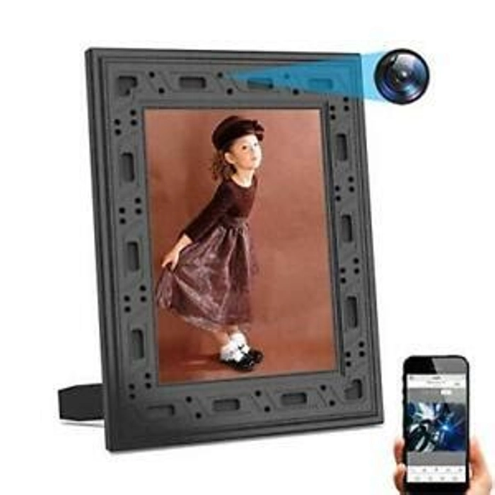 Hidden Spy Camera WiFi Photo Frame 720P HD Home Security Camera