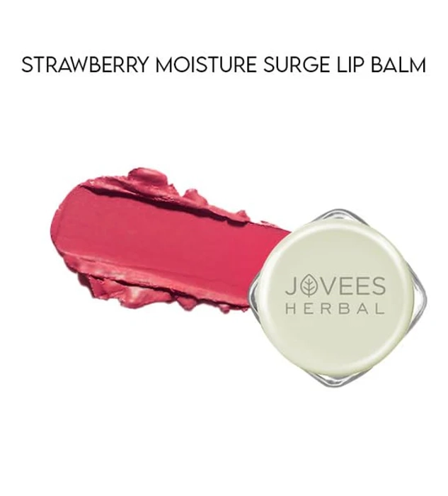 Jovees Strawberry Moisture Surge Lip Balm | Hydrates | Rejuvenates