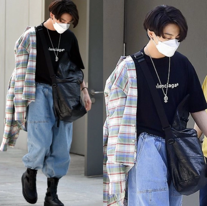 BTS Jungkook Cargo Jeans Outfit - Beyond The Style India