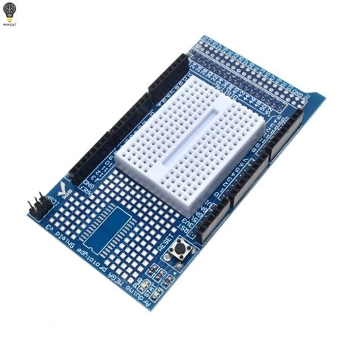 Prototype Shield V3.0 For Arduino Mega with Breadboard