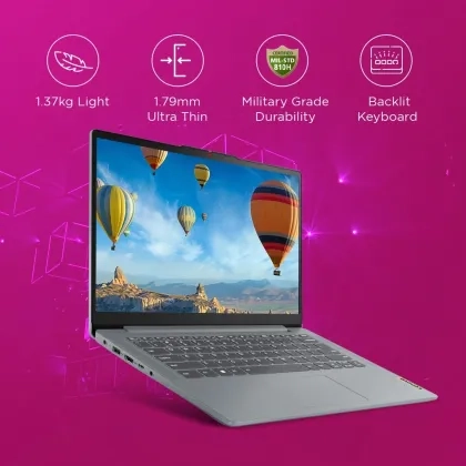 Lenovo IdeaPad Slim 3 15IAH8 (Arctic Grey) – Intel Core i5 12th Gen, 15.6" FHD, 8GB RAM, 512GB SSD, Windows 11, 83ER00M2IN