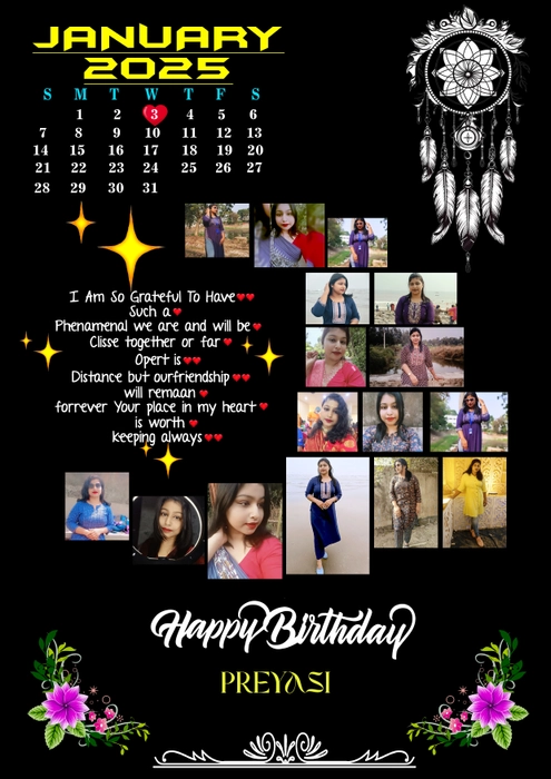 Customized Calendar A4 Photo Frame