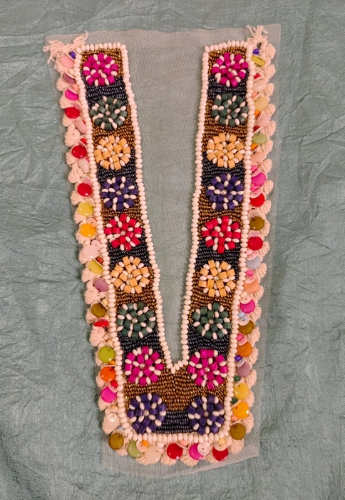 Embroidery Premium V Neck patch for kurti Sewing, kurti yoke