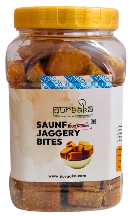 Saunf Jaggery Bites