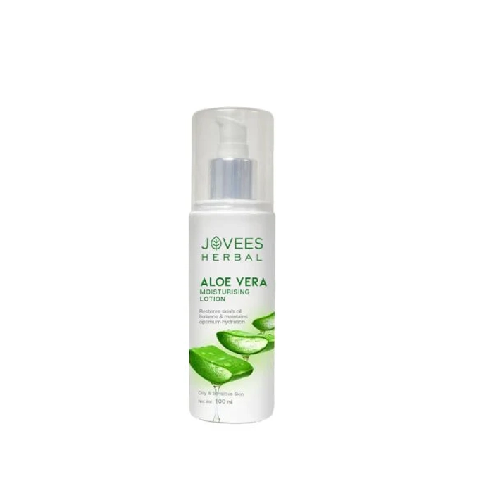 Jovees Aloe Vera Moisturising Lotion With Sandalwood | Oily, Sensitive Skin