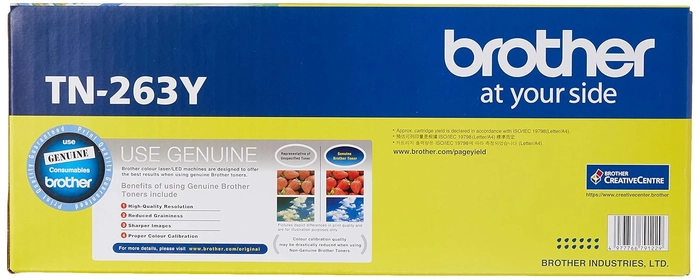 Brother TN-263 Yellow Toner Cartridge