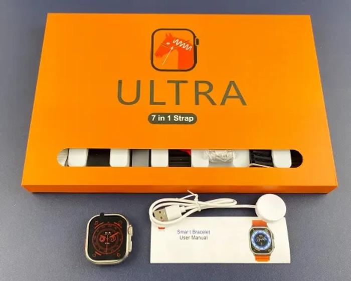 7 in 1 Ultra smartwatch 49mm series 9 Ultra 2.01 "IPS HD Large Screen NFC Smart Watch Bluetooth Calling Sports Smartwatches With Seven Watch Straps