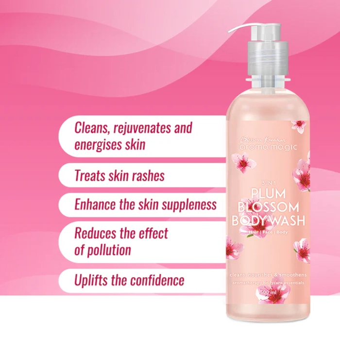 3 in 1 Plum Blossom Body Wash For Skin, Hair, and Body