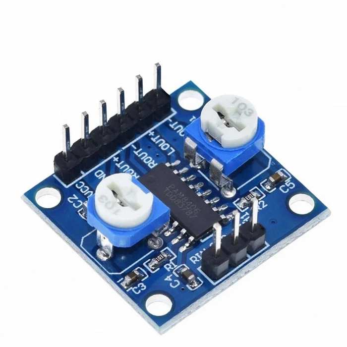 PAM8406 5WX2 STEREO NOISELESS AMPLIFIER BOARD WITH VOLUME POTENTIOMETER