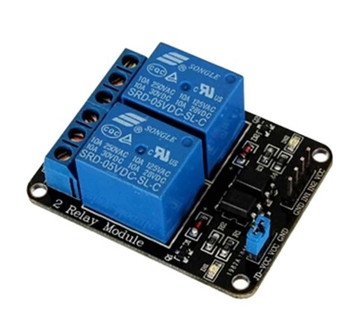 5V Dual Channel Relay Module with Optocoupler