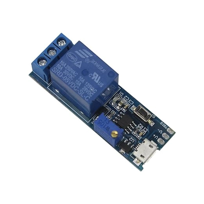 5V-30V Micro USB Power Adjustable Delay Relay Timer Control Module Trigger Delay Switch