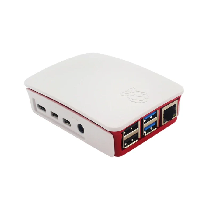 Raspberry Pi 4 Case Enclosure Official Red & White