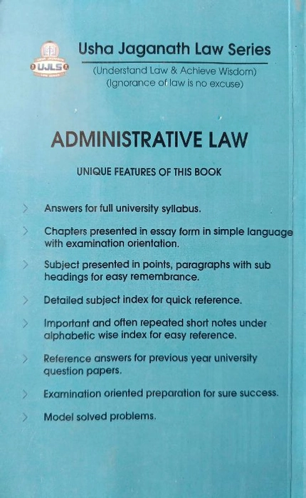 Administrative Law  By : Usha Jagannathan Law Series