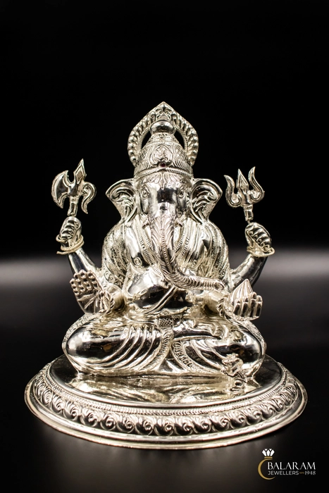 Ganpati Bappa/Ganesh ji murti Idol for Pooja with 99% Purity - Balaram ...