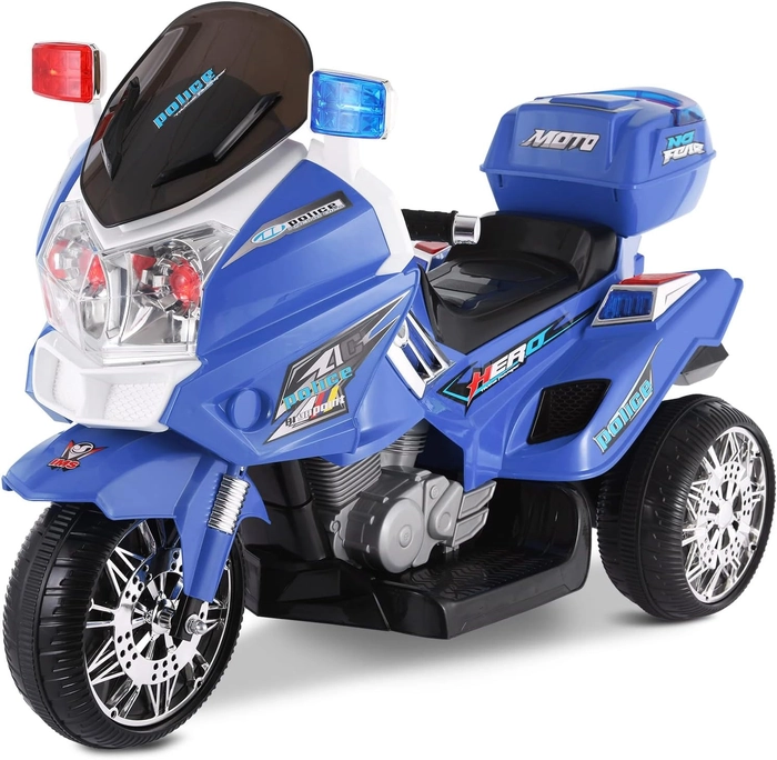 childrens electric police bike