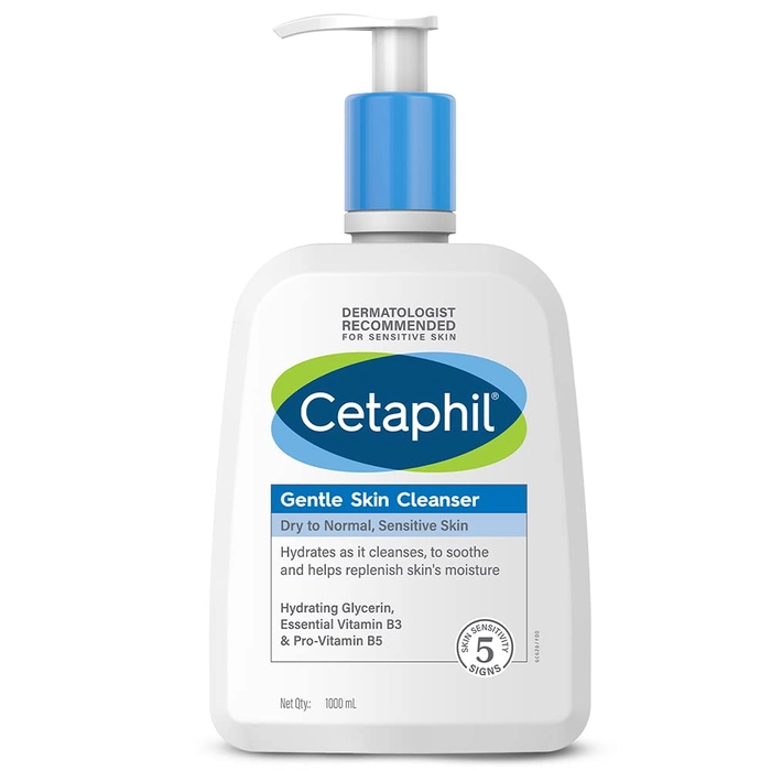 Cetaphil ,Gentle Skin Cleanser For Dry, Normal Sensitive Skin - 1000 Ml