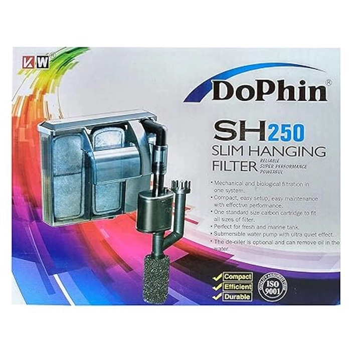 DoPhin SH250 Aquarium Slim Hanging Water Filter