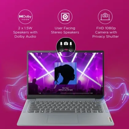 Lenovo IdeaPad Slim 3 15IAH8 (Arctic Grey) – Intel Core i5 12th Gen, 15.6" FHD, 8GB RAM, 512GB SSD, Windows 11, 83ER00M2IN