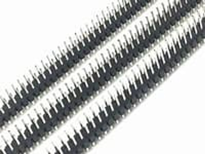 2.54mm 2X40 Pin Male Double Row Straight Long Header Strip (Pack of 3)