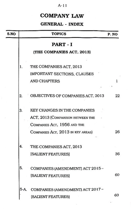 Company Law ( Company Act, 2013) By Usha Jagannathan Law Series