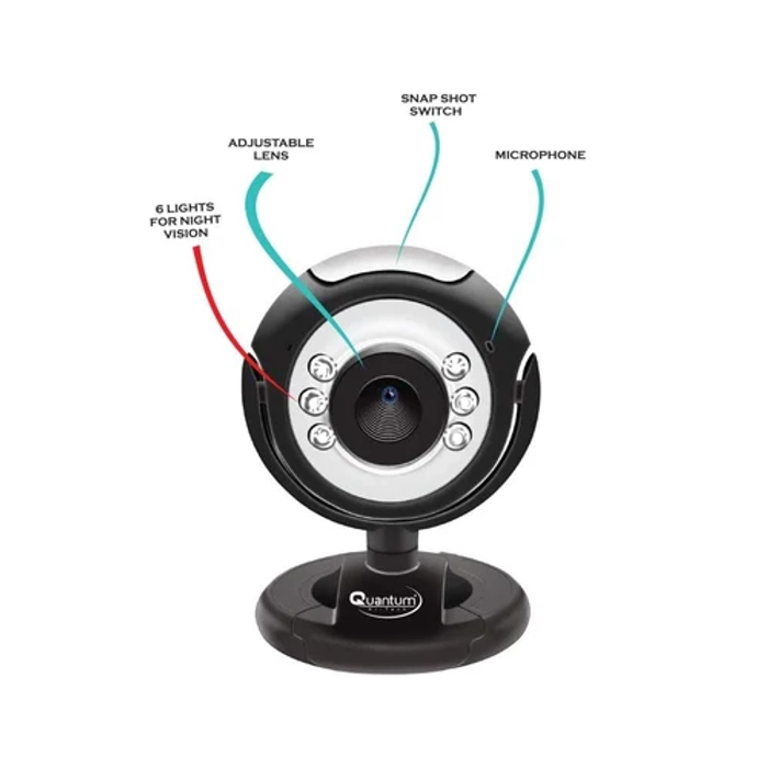 Quantum QHM495LM 6 Light Webcam For Laptop/Desktop