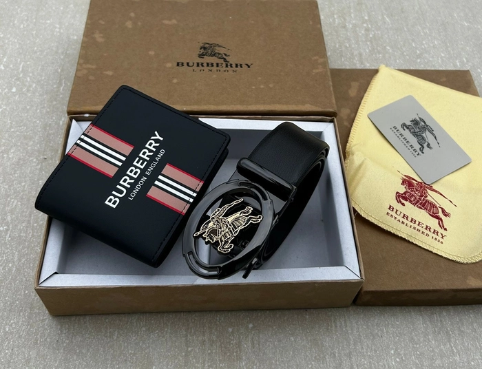 BURBERRY SET (WALLET & BELT)