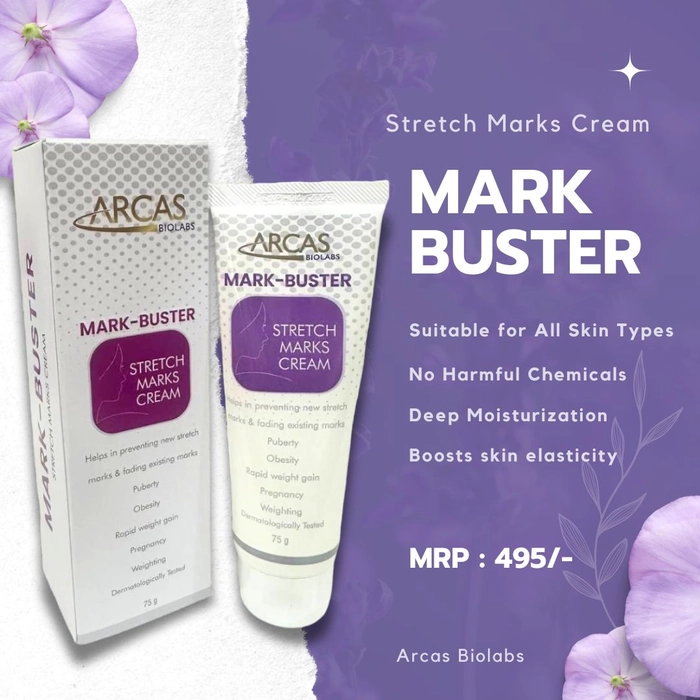 Mark Buster Stretch Marks Cream for Stretch Marks | Scar Removal | Uneven Skin Tone- By Arcas Biolabs