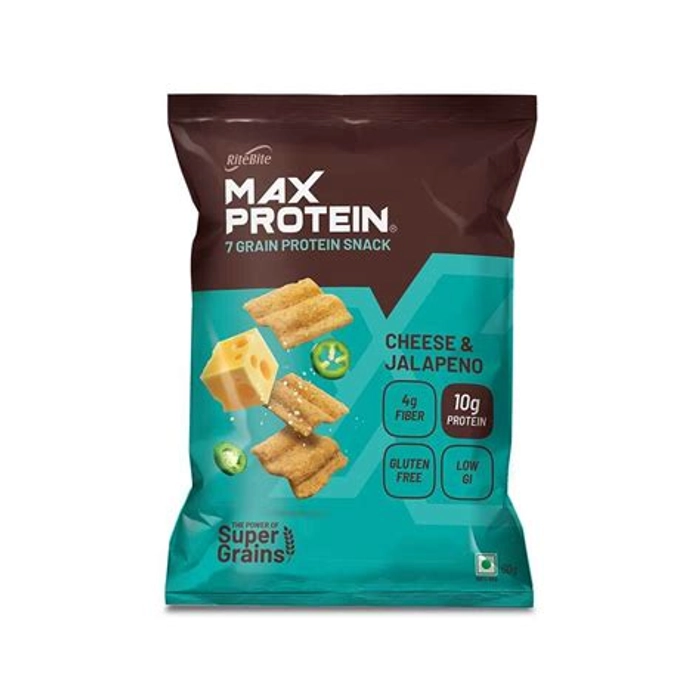 RiteBite Max Protein Namkeen  Cheese N Jalapeno 60