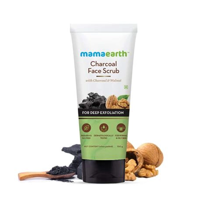 Mamaearth Charcoal Face Scrub 100Ml