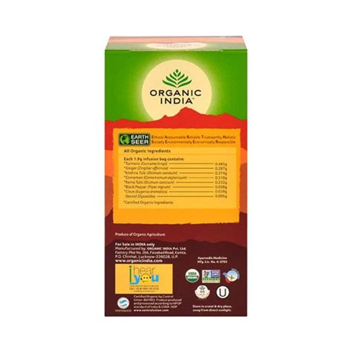 Organic India Tulsi Ginger Turmeric 25 Tb Box