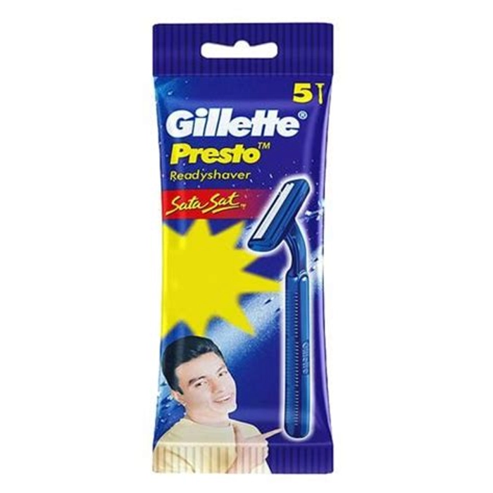 Gillette Presto Sata Sat Disposable Razor 5 Pcs