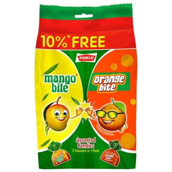 Parle Assorted Candies Orange & Mango Bite 195G x 24P