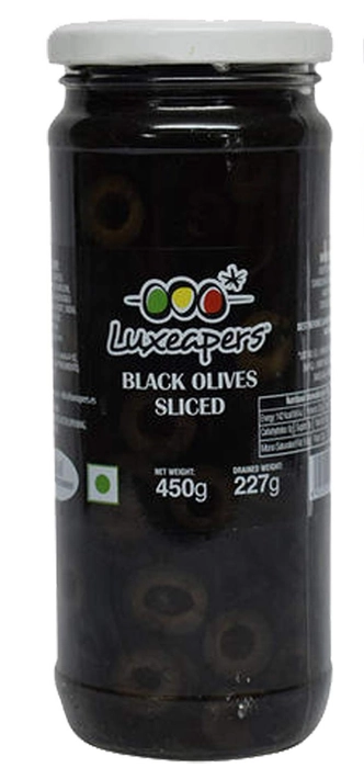 Luxeapers Olives Black Slice 430g