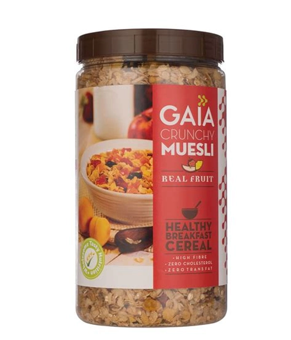 Gaia Crunchy Muesli  Real Fruit 1Kg