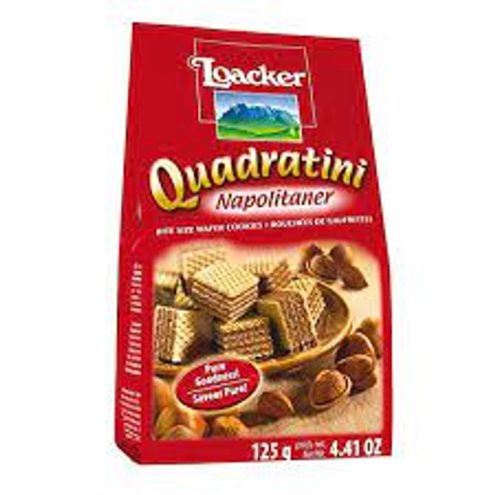 LOACKER QUADRATINI NAPOLITANER 125G