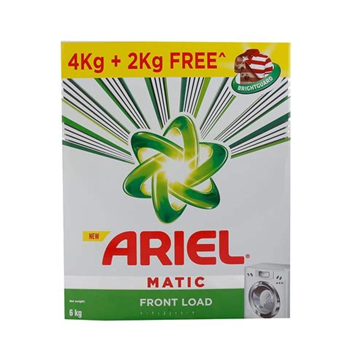 Ariel Matic Front Load Powder 6Kg Plastic Box