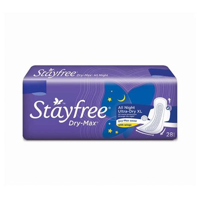 Stayfree Dry Max Allnight Reg 28N