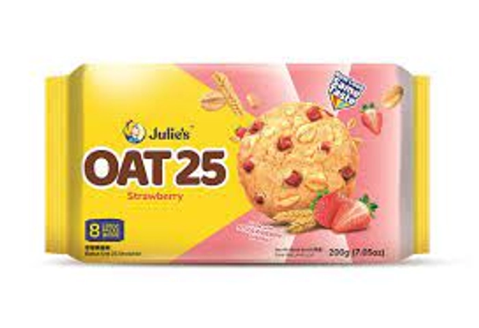 JULIES OAT 25 STRAWBERRY BISCUIT 200G