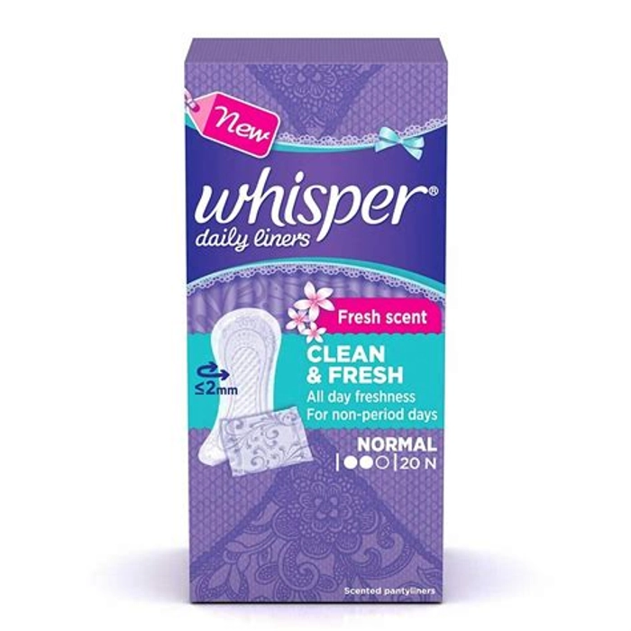 Whisper Sanpad Panty Liners 20S