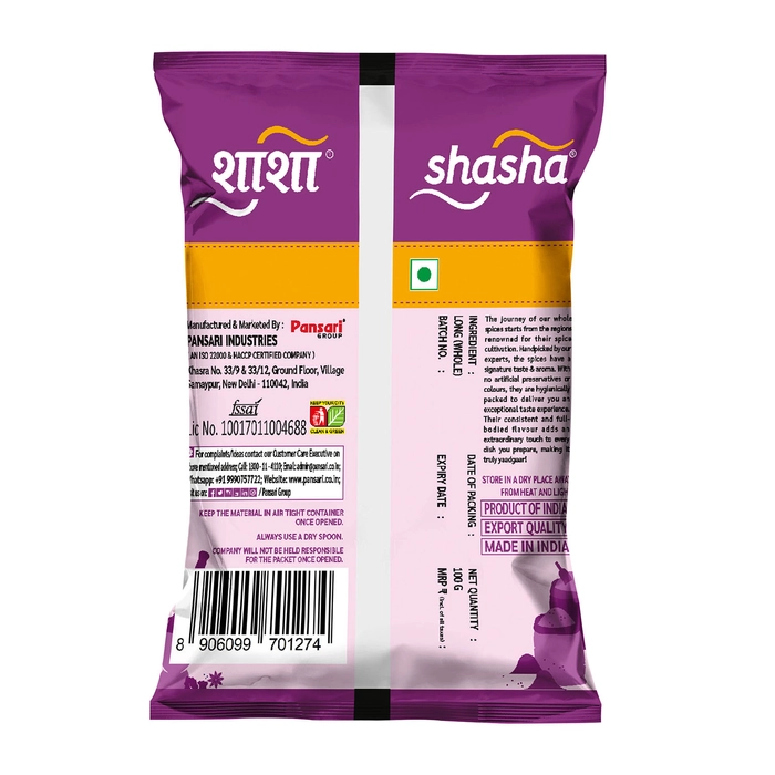 SHASHA WHOLE LONG - 50G