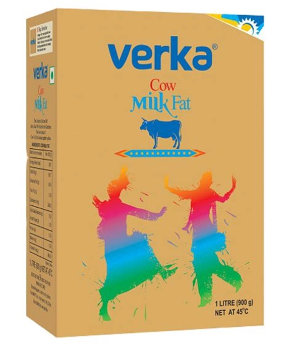 VERKA COW MILK FAT TETRA PACK 1 LTR