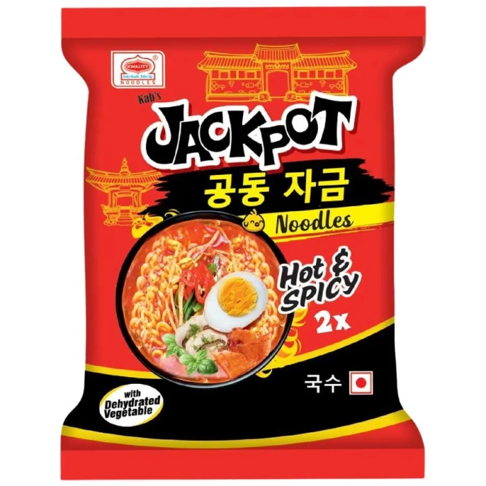 Kab's Jackpot Instant Noodles 2x Hot & Spicy (Akbare) 60 gm