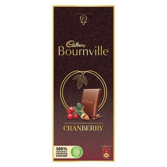 Cadbury Bournville Cranberry Chocolate Bar 80G