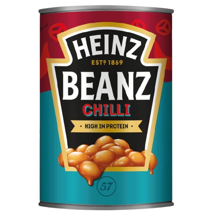 HEINZ BEANZ FIERY CHILLI (L)  390G