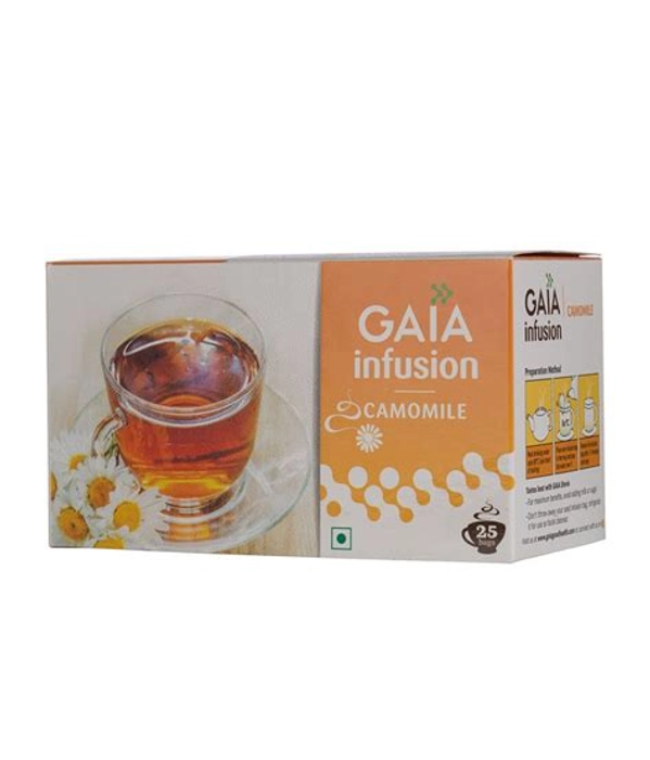 Gaia Green Tea + Camomile 25 Tea Bags