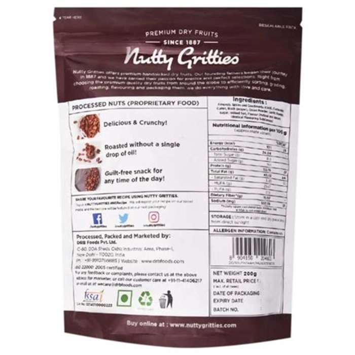 NUTTY GRITTIES BARBEQUE ALMONDS 200GM